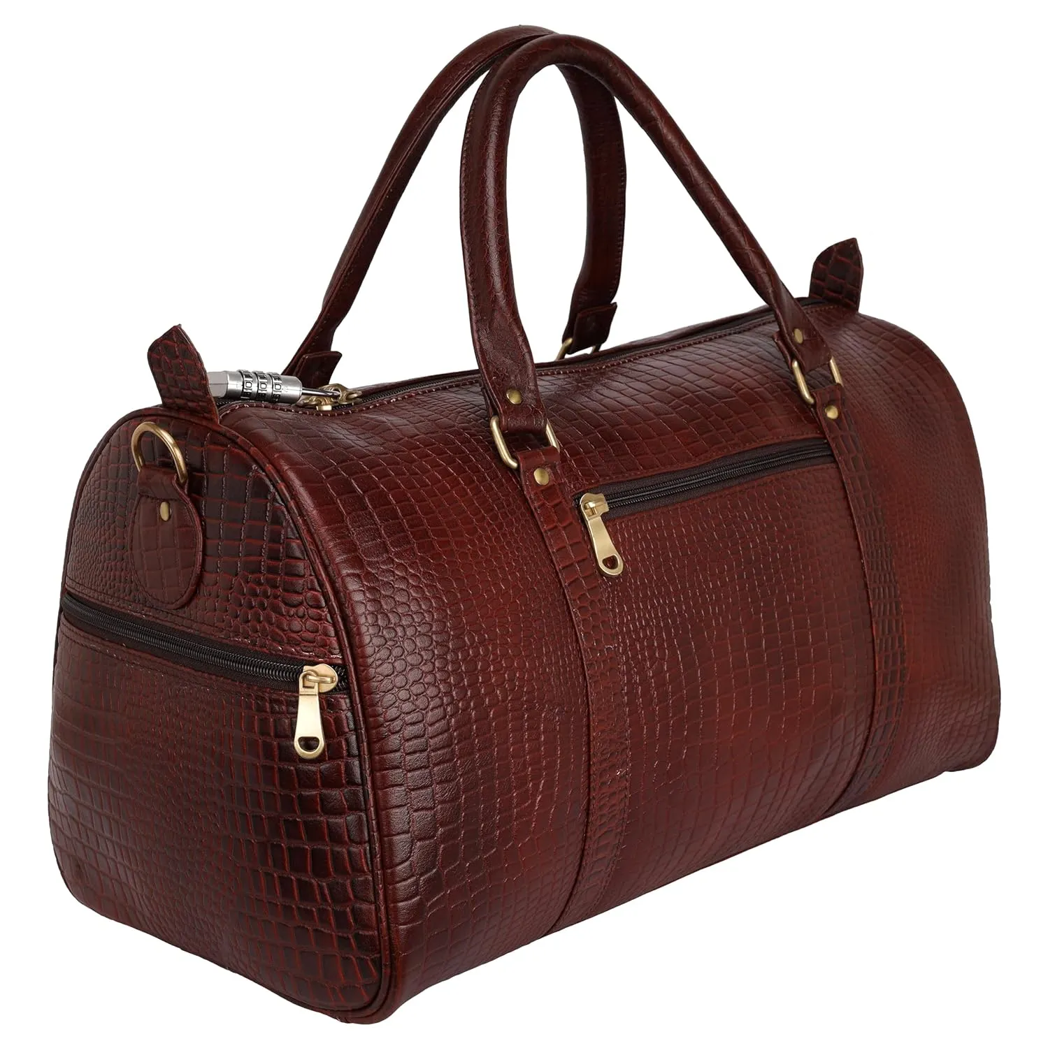 Full Grain Genuine Leather Classic Duffle Bag DB01