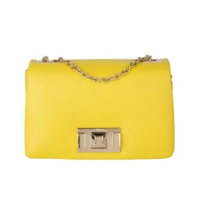 Furla Lulu Mini Crossbody - Vitello Cloud Uni Canary Light Gold