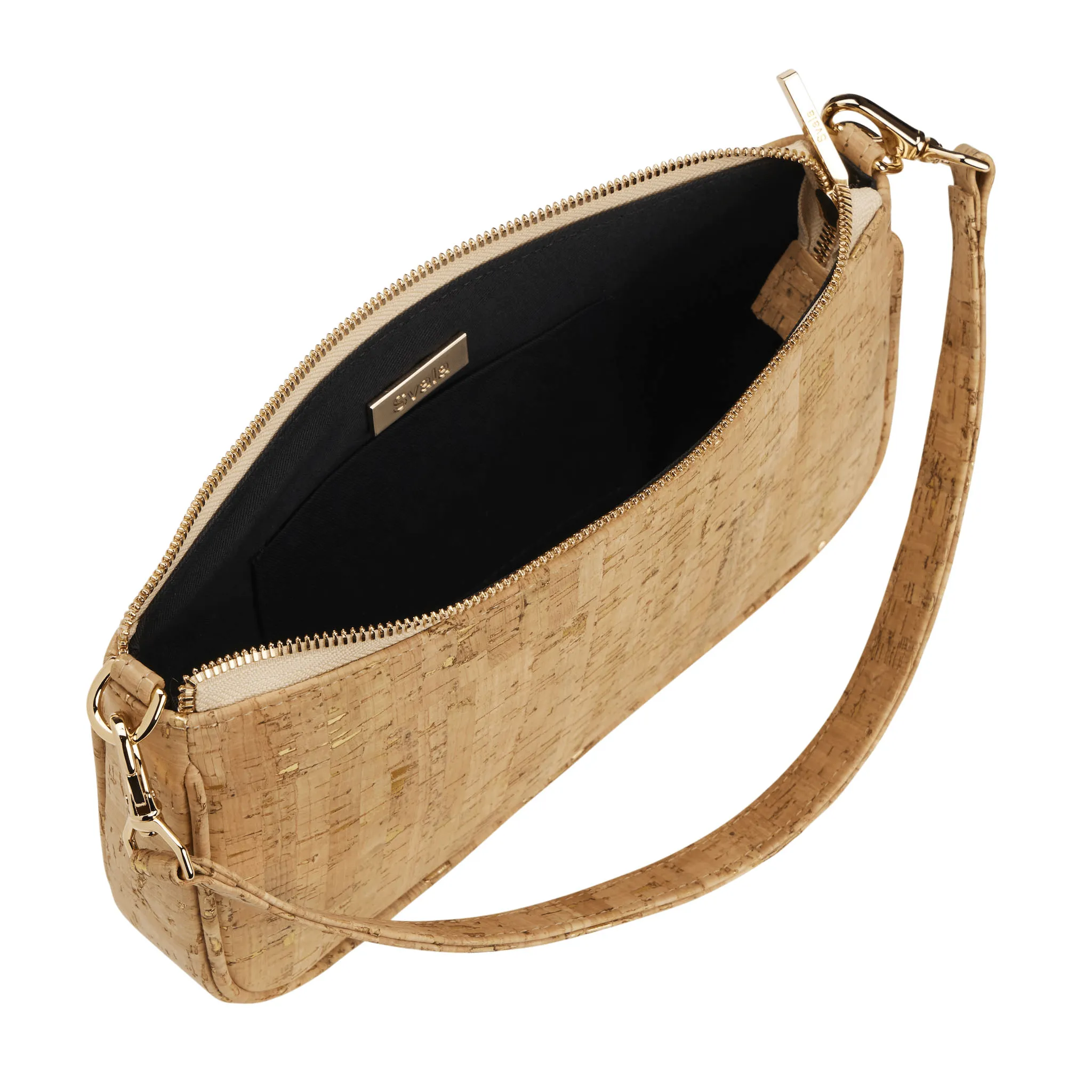 Gaia Vegan Cork Shoulder Bag | Gold Speckled