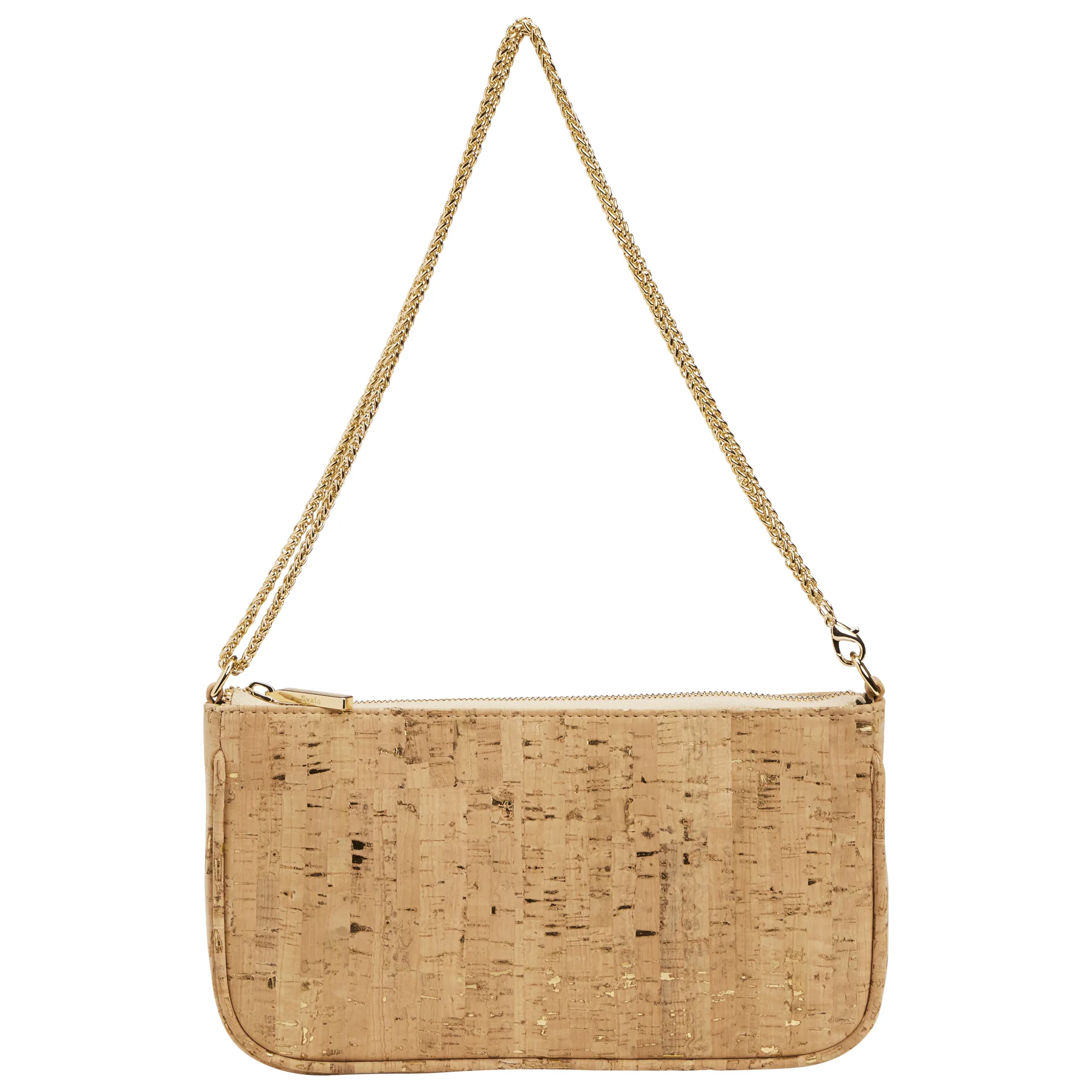 Gaia Vegan Cork Shoulder Bag | Gold Speckled