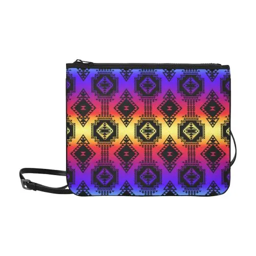 Gathering Sunset Slim Clutch Bag