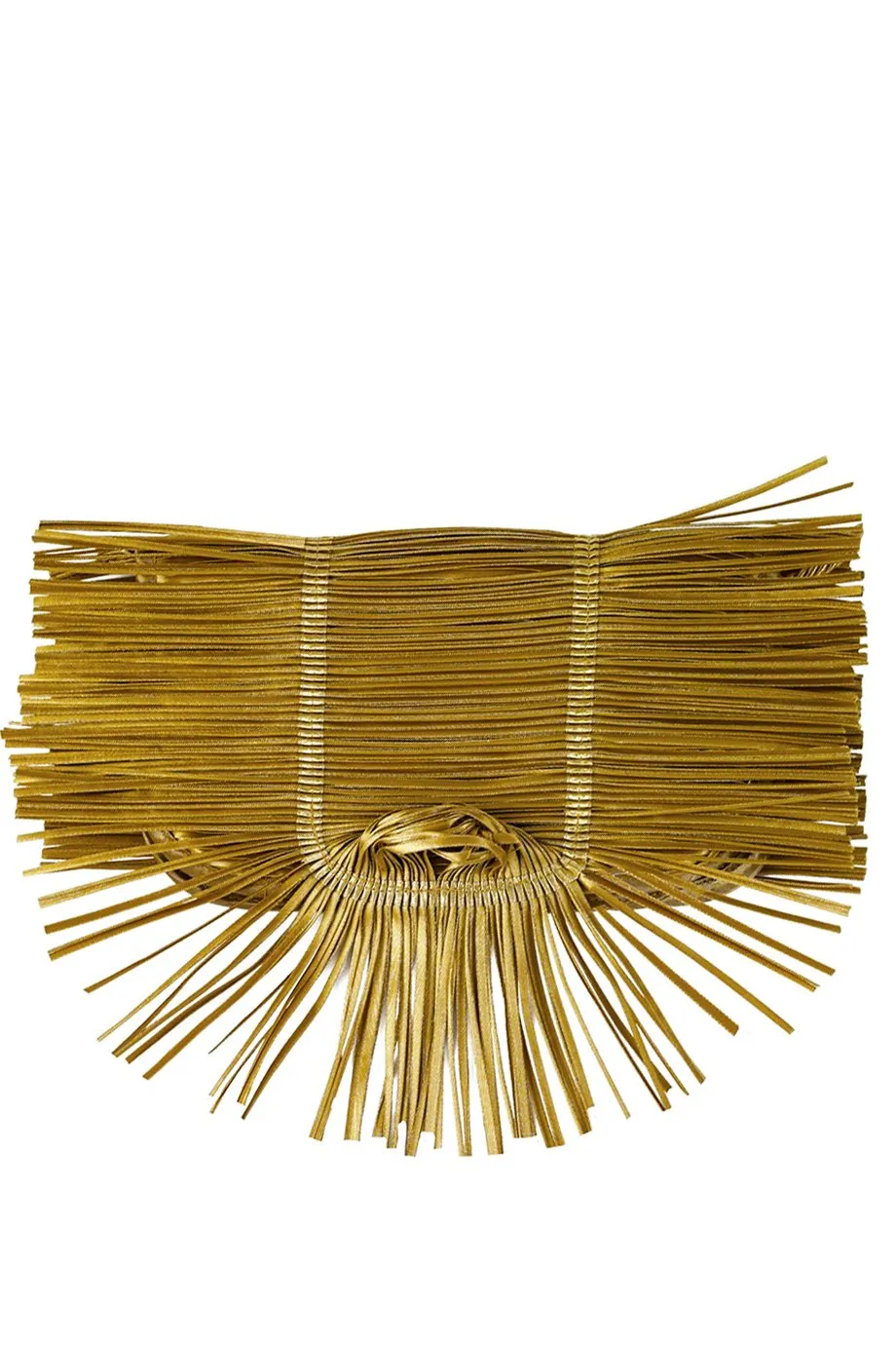 Gold Clutch with Fringes