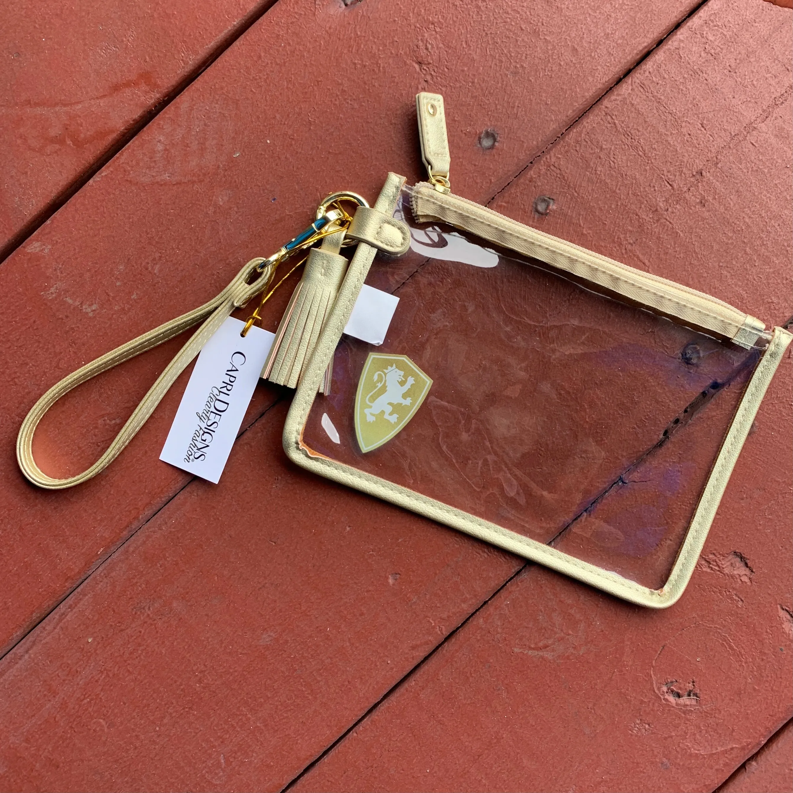 Gold Shield Wristlet