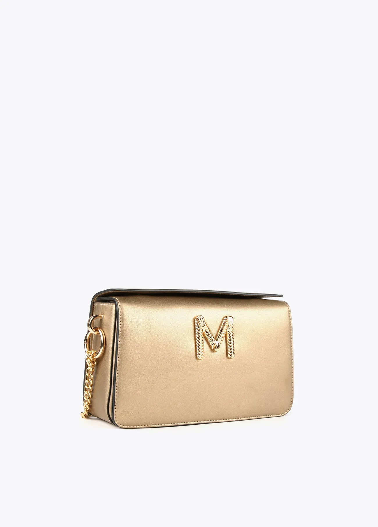 Golden crossbody bag