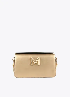 Golden crossbody bag