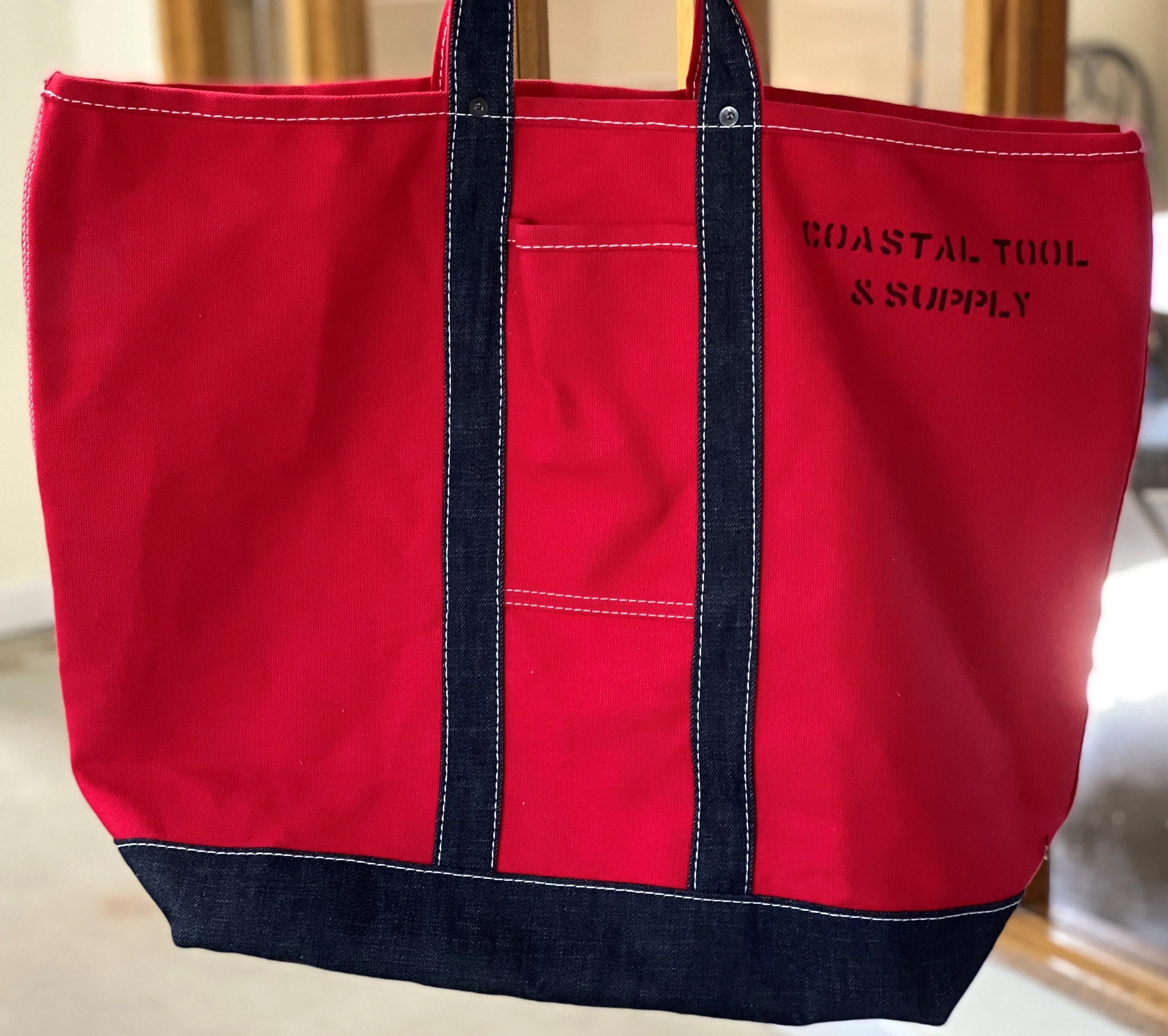 HARDENCO Large Tote Handle Bag- Red