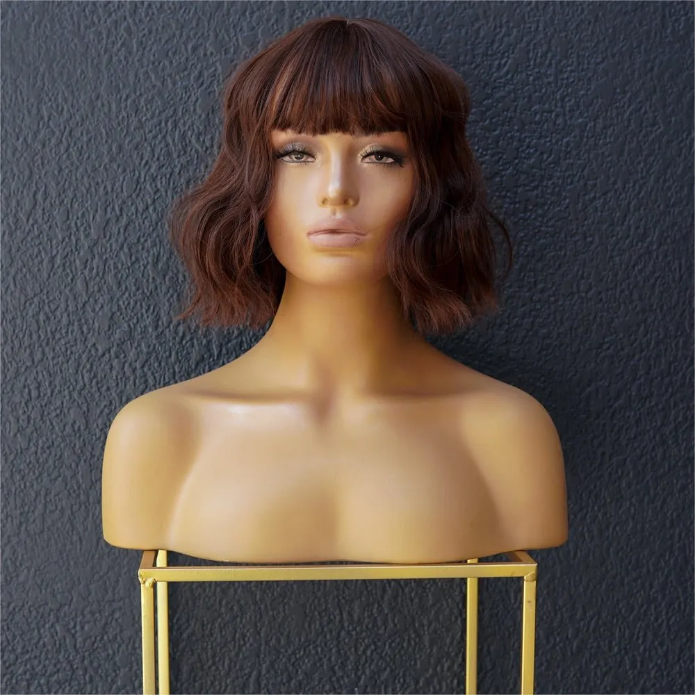 HARLOW Brown Bob Fringe Wig