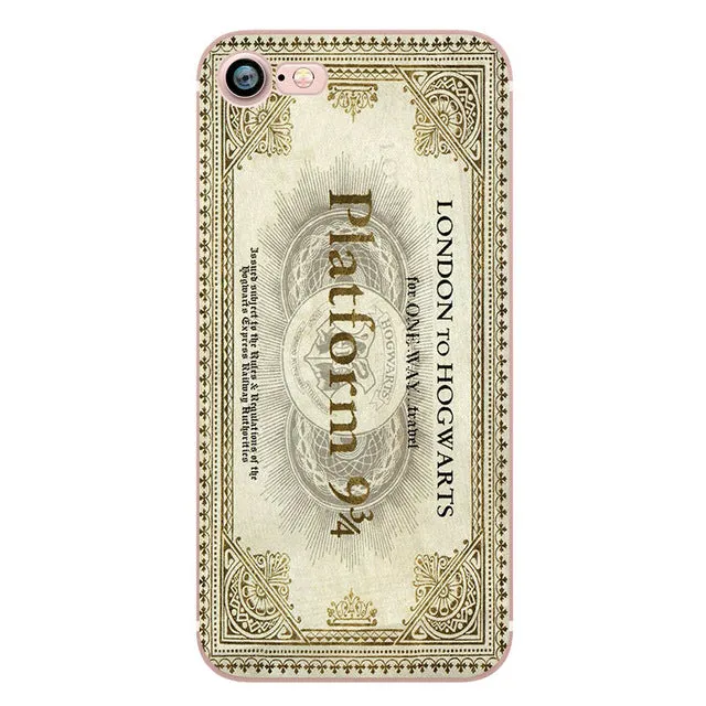 Harry Potter Case for iphone 6 6S 5s SE 7 7plus 6plus 6Splus Soft Silicone TPU Phone Back Cover Capinha Coque