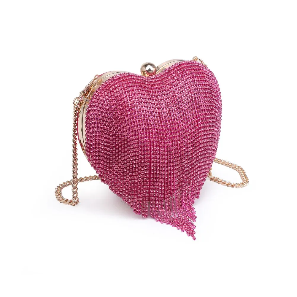 Heart Crystal Evening Bag