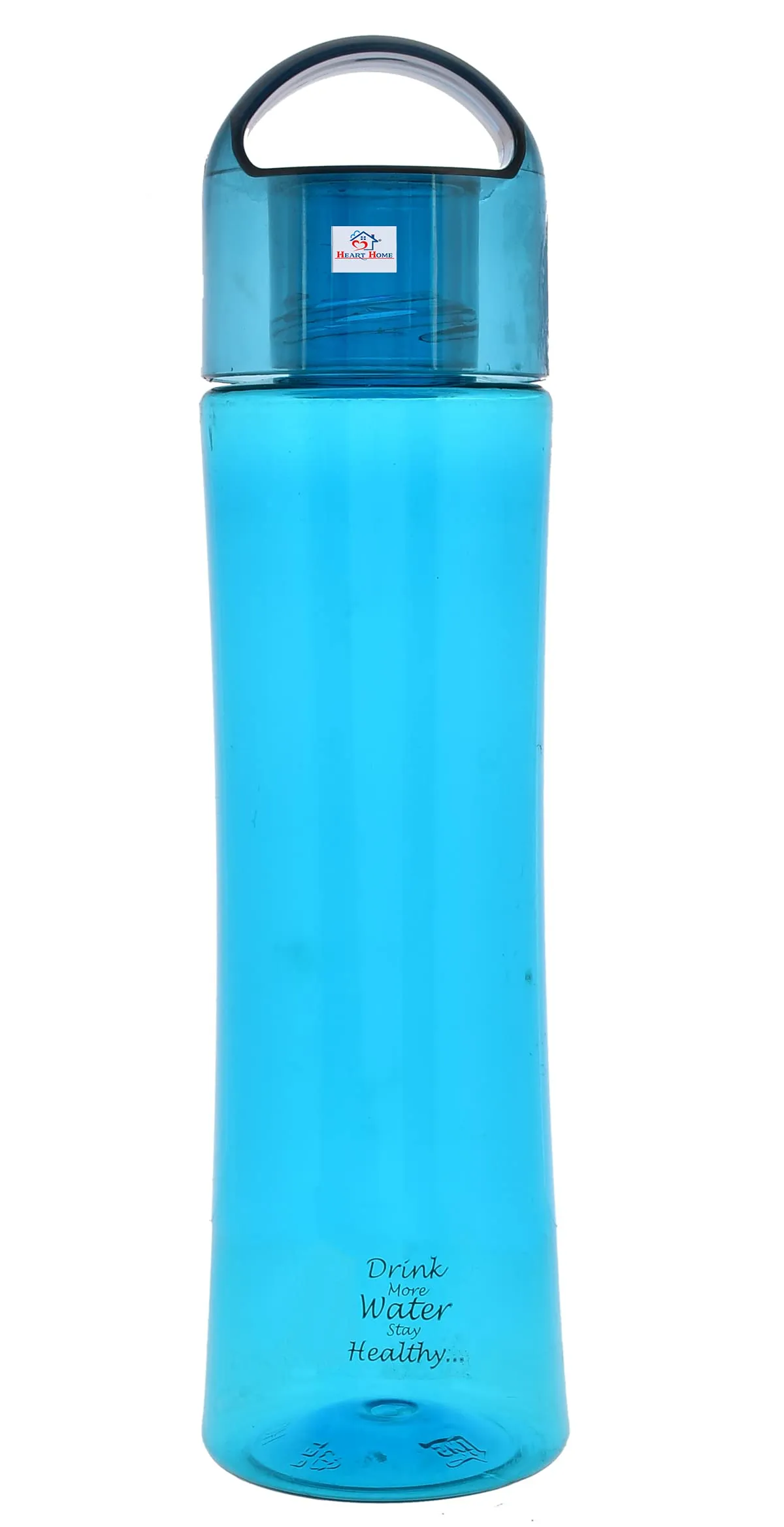 Heart Home Plastic Water Bottle- 1 Litre, Pack of 2 (Red & Blue)