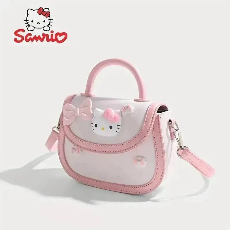 Hello Kitty Pink and White Saddle Bag