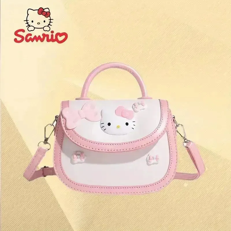 Hello Kitty Pink and White Saddle Bag