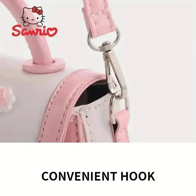 Hello Kitty Pink and White Saddle Bag