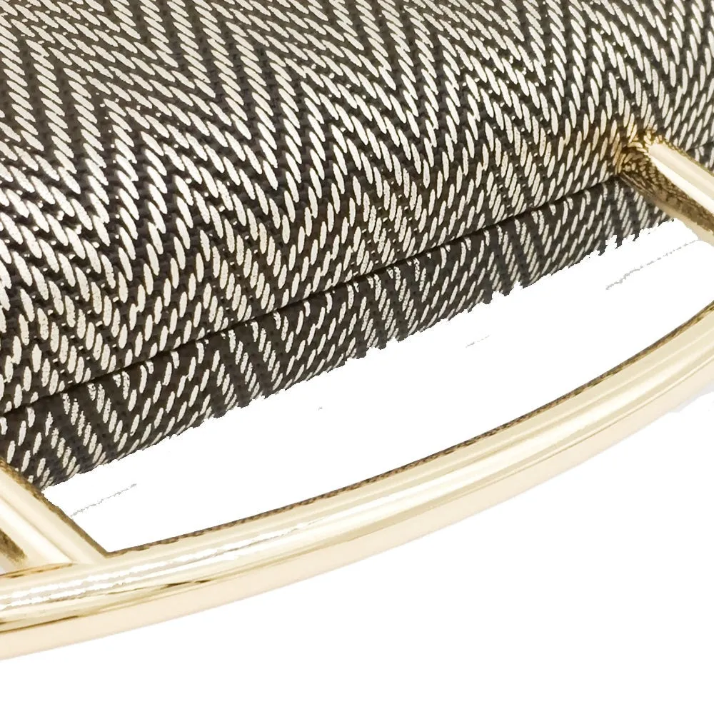 Herringbone Pattern Evening & Day Clutches Handbag