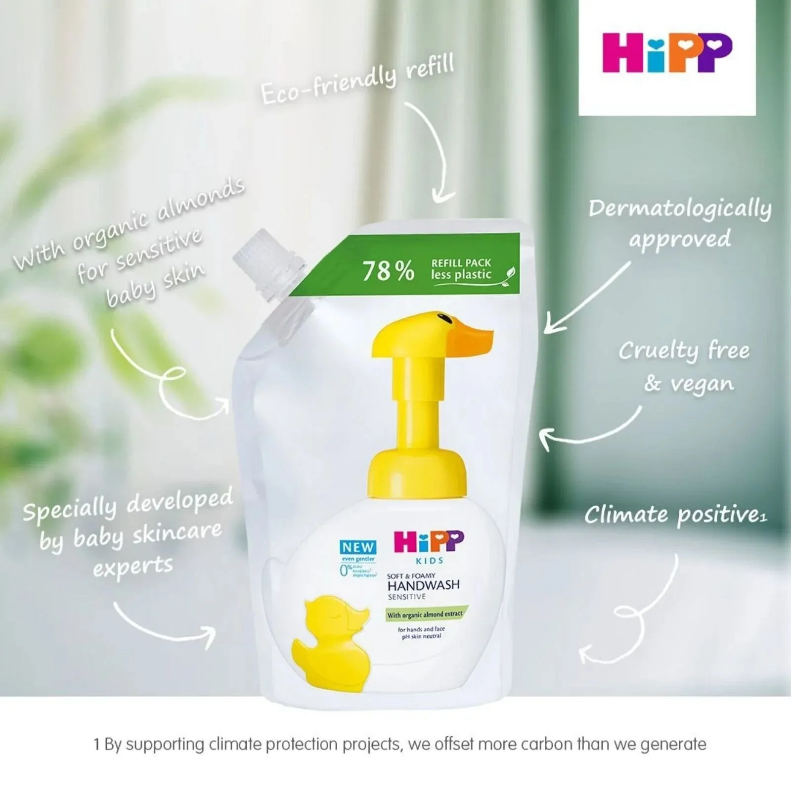 Hipp Kids Soft & Foamy Handwash Duck Refill 250ml