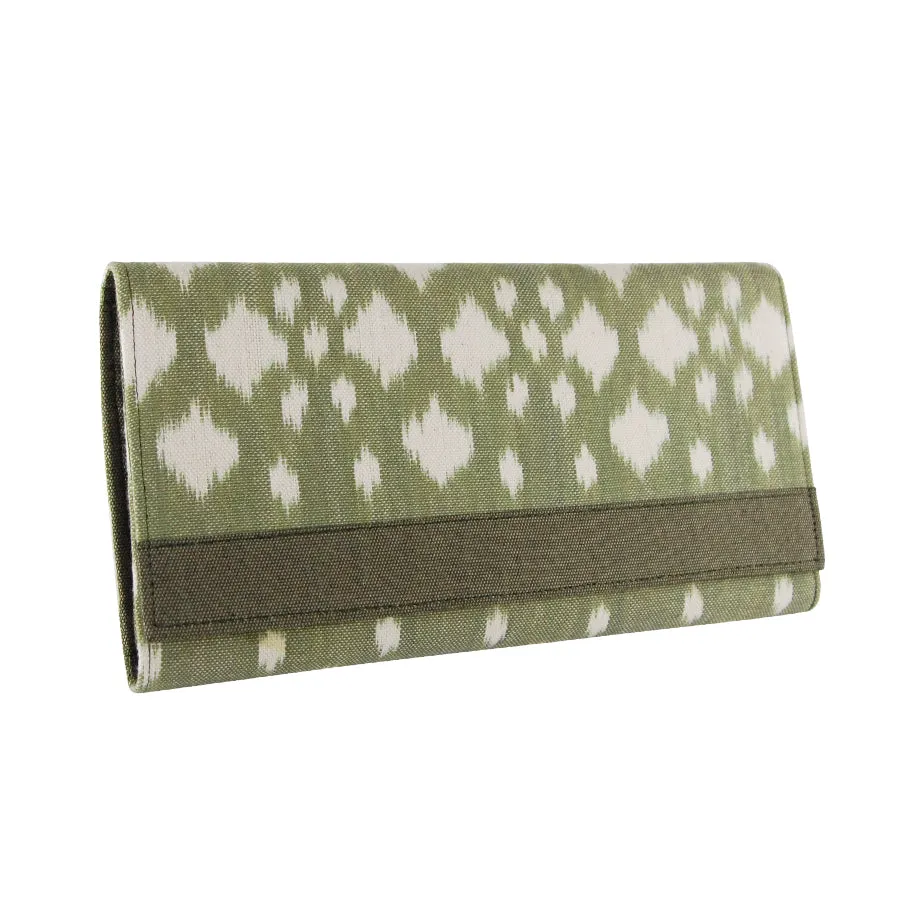 Ikat Accordion Clutch