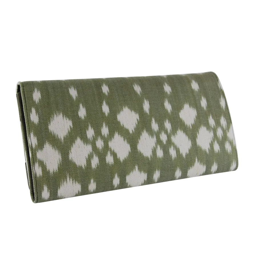 Ikat Accordion Clutch