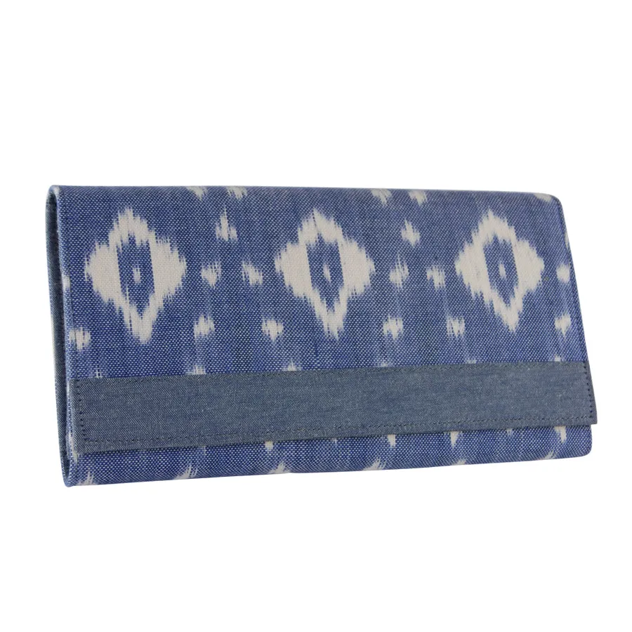 Ikat Accordion Clutch