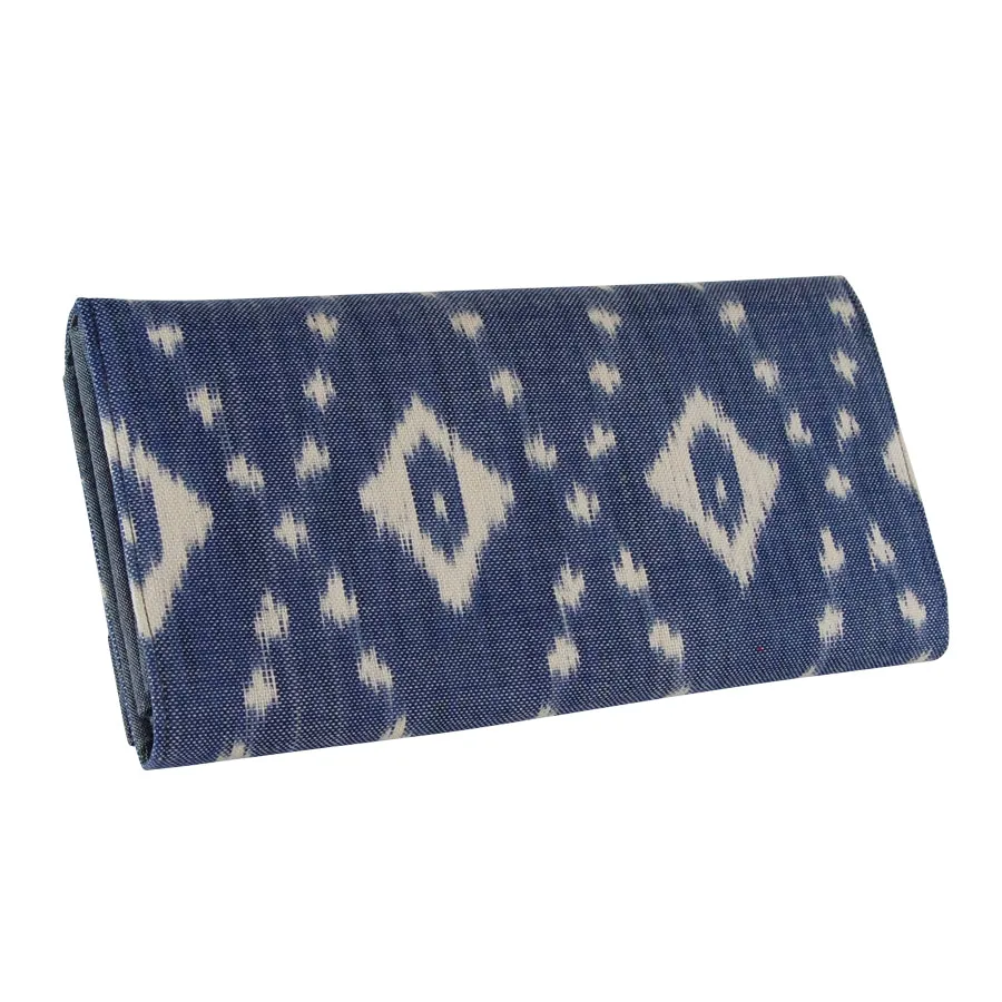 Ikat Accordion Clutch