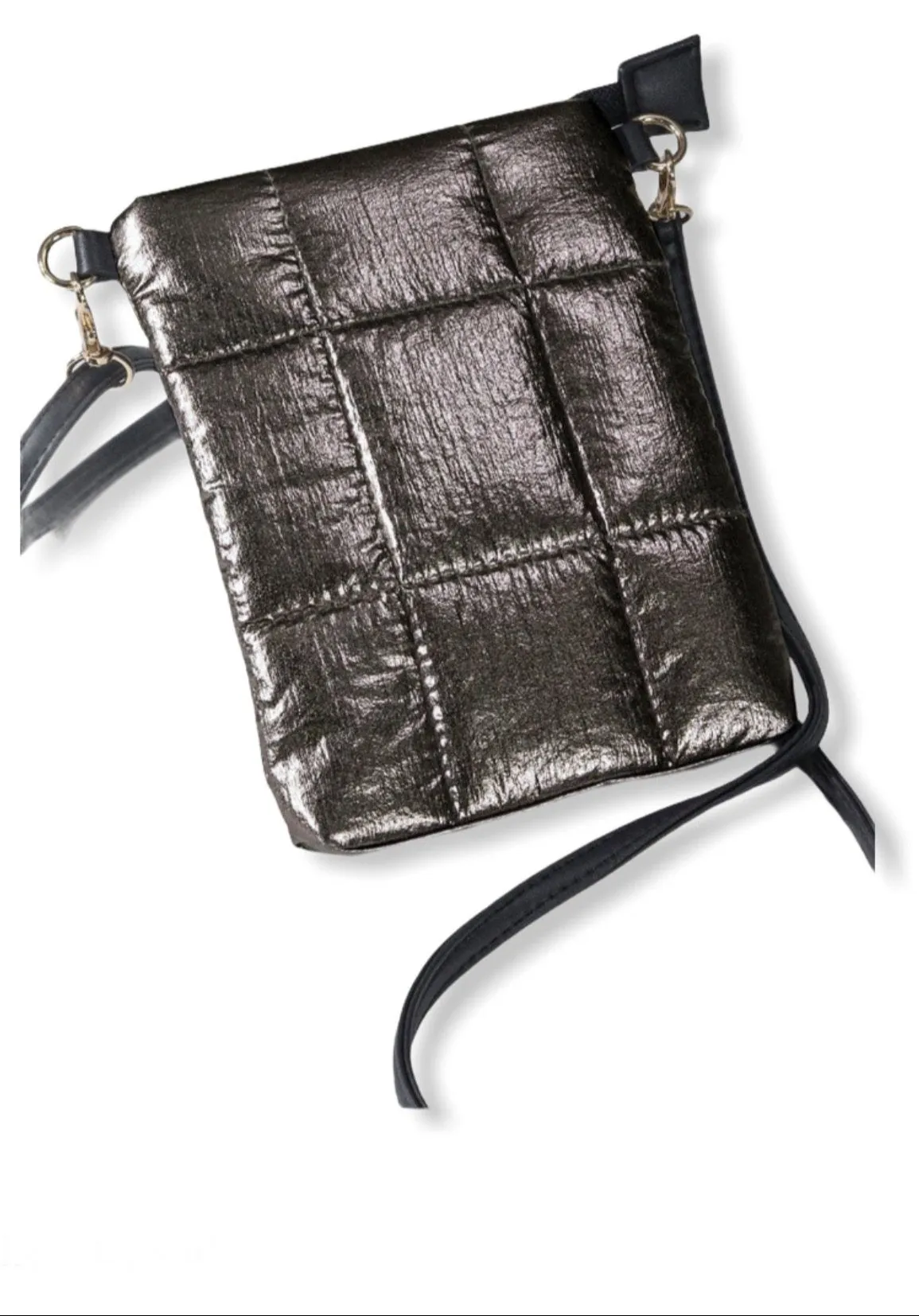 Insulated metallic bubble Crossbody Bag