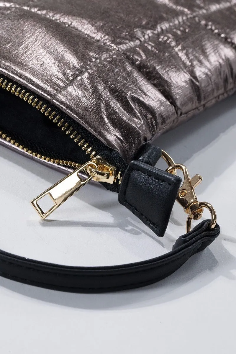 Insulated metallic bubble Crossbody Bag