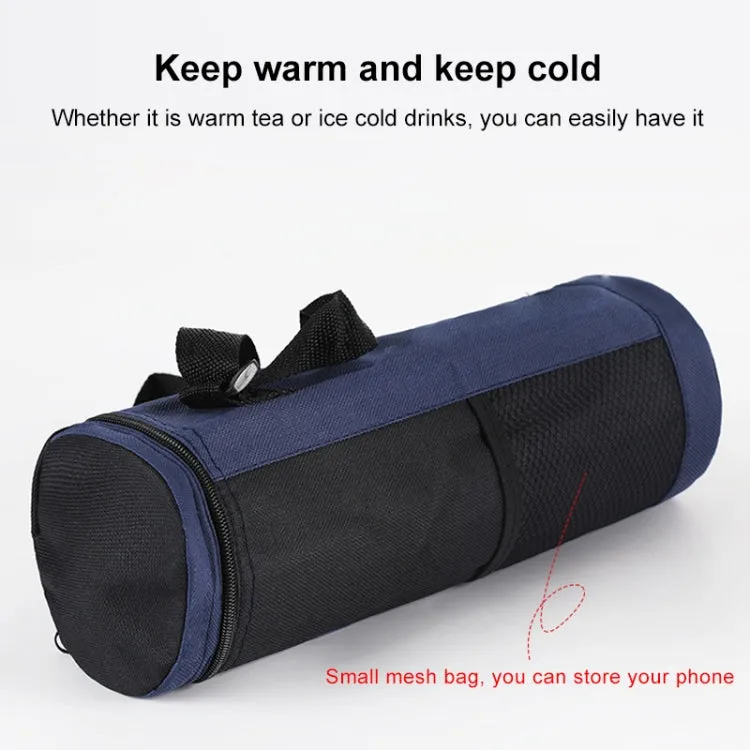 Insulation Pot Cup Set Hot Water Bottle Protective Cover Outdoor Picnic Travel Slung Fresh-keeping Cup Bag, Capacity:1.1 - 2L(Dark Blue)