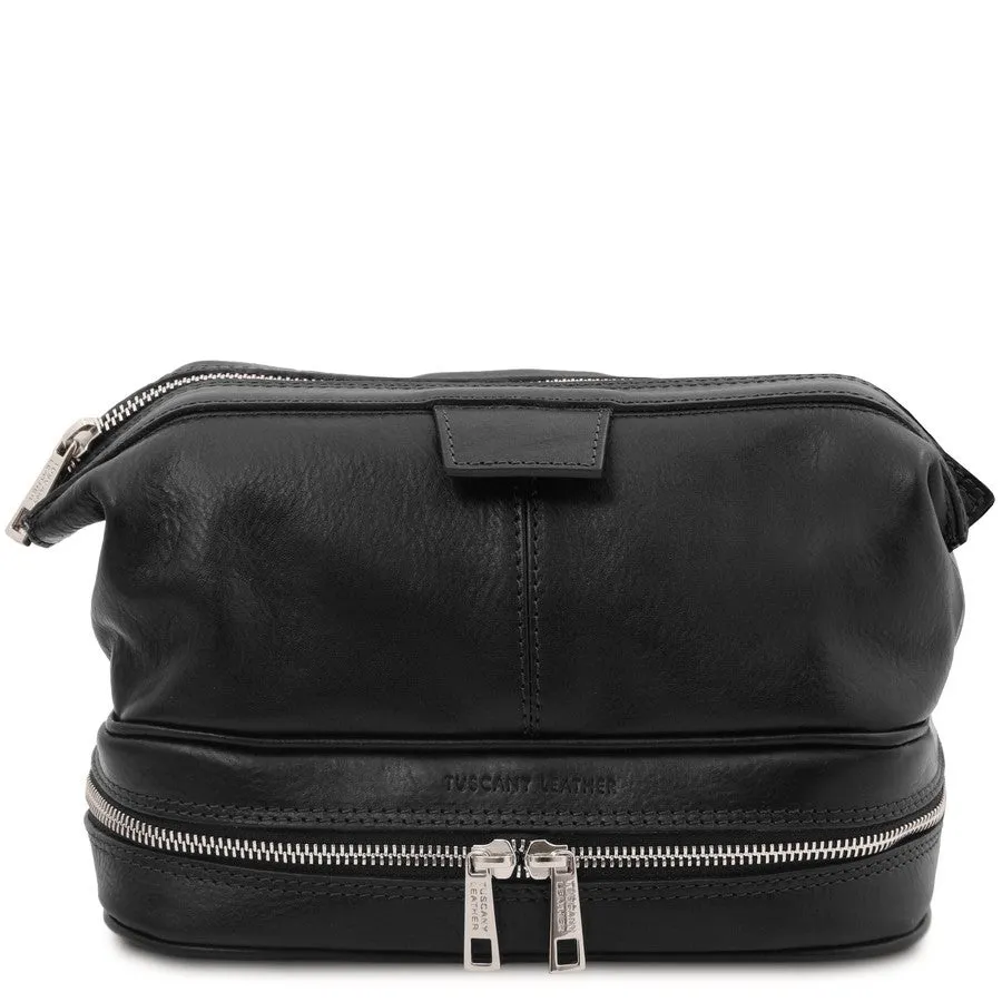 Jacob Mens Toiletry Bag Leather