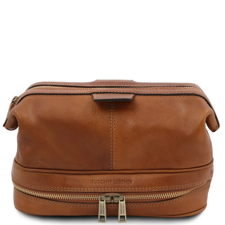 Jacob Mens Toiletry Bag Leather