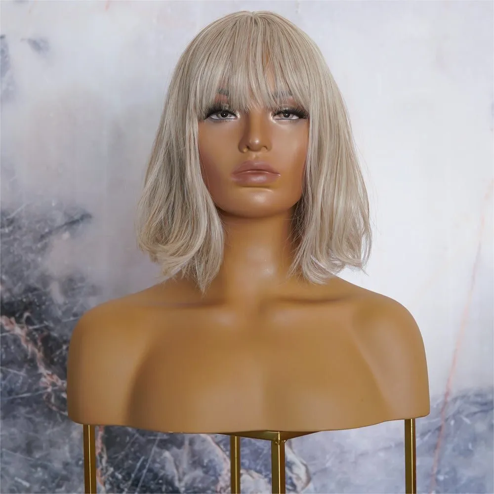 JANET Blonde Bob Fringe Wig