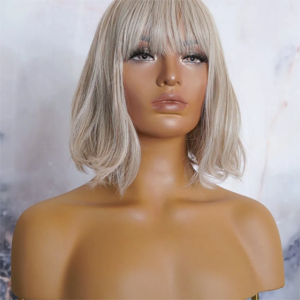 JANET Blonde Bob Fringe Wig