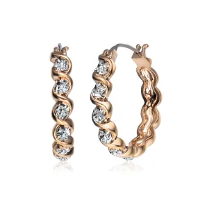 Jeanne Round Hoop Earrings