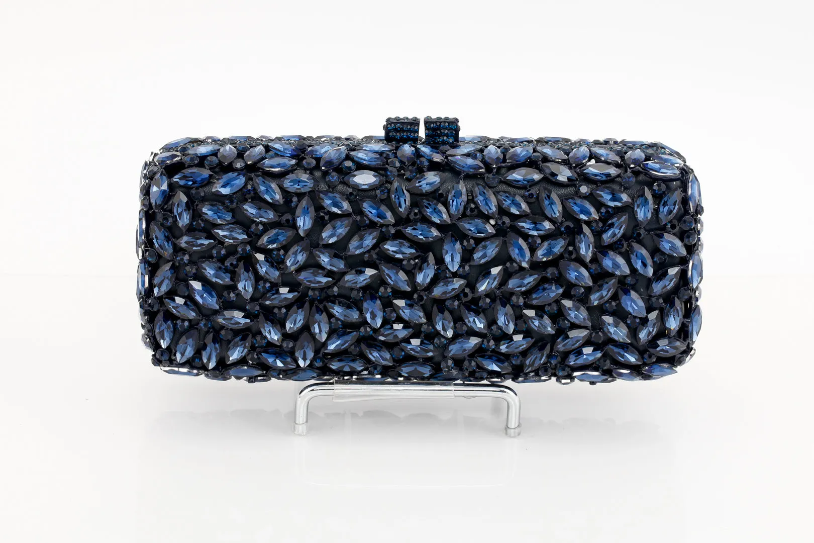 Jeweled Sapphire Rectangular Evening Bag