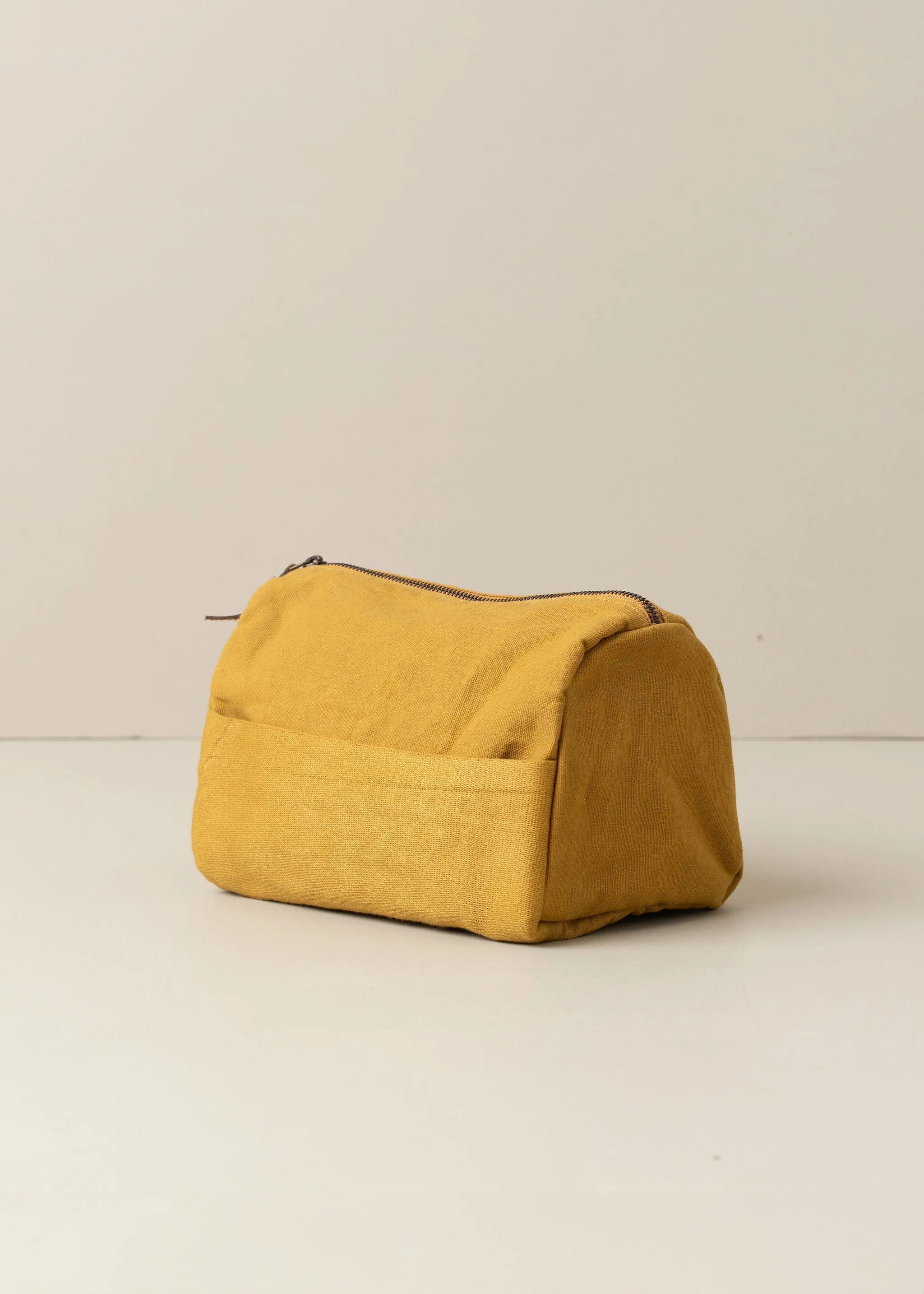 Journey Toiletry Canvas Bag | Mustard