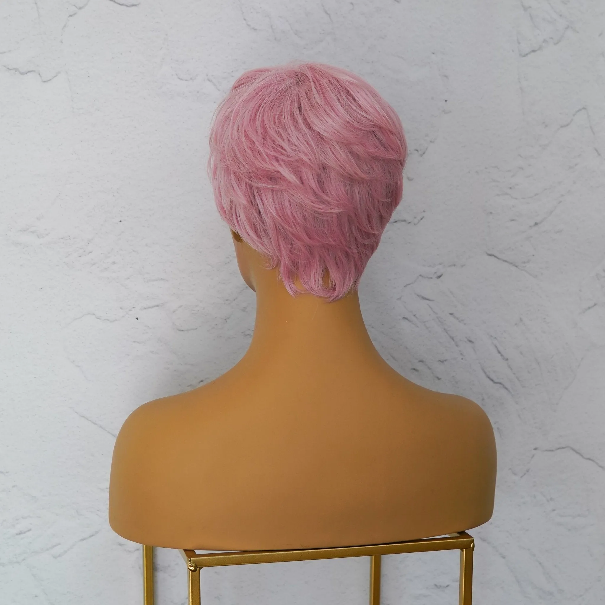 KADEN Pink Fringe Wig