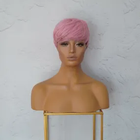 KADEN Pink Fringe Wig