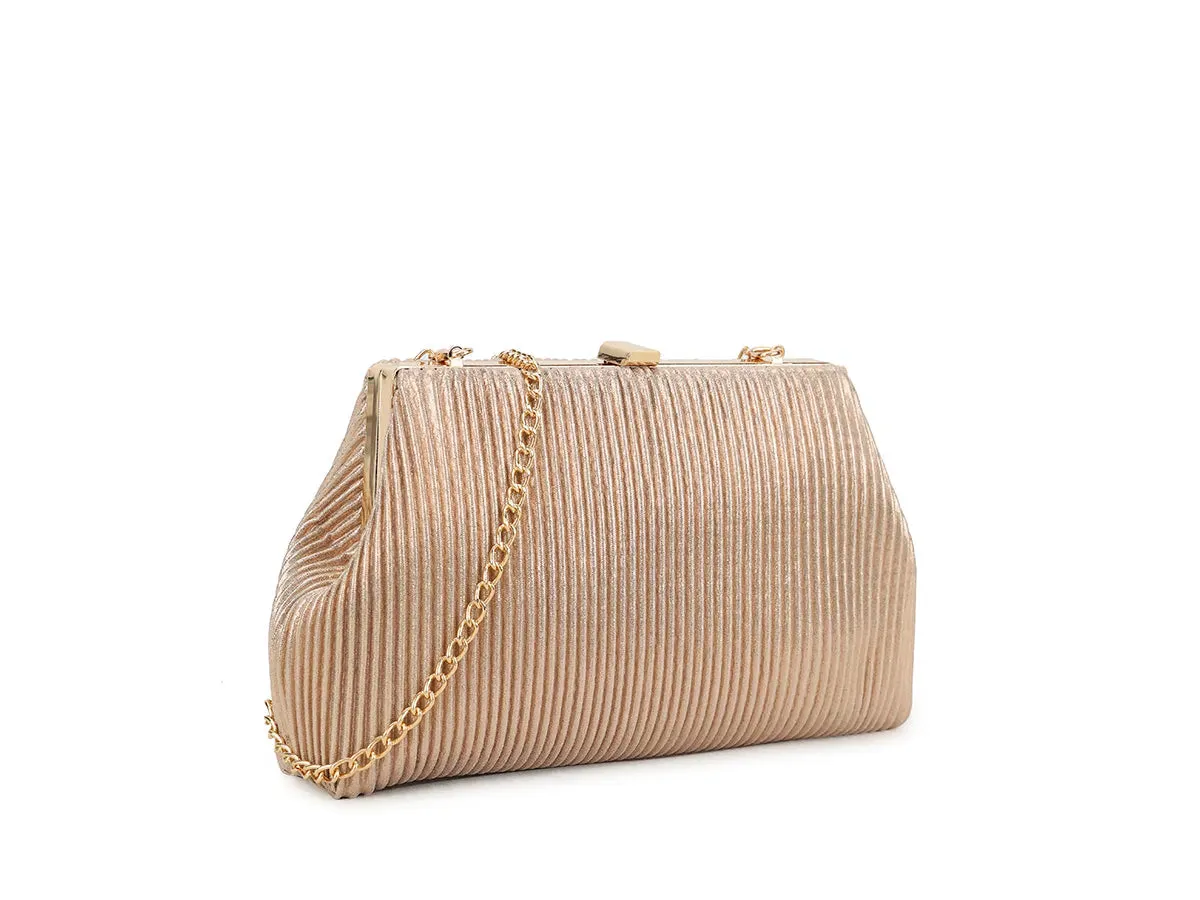 Koko Rose Gold Metallic Bag