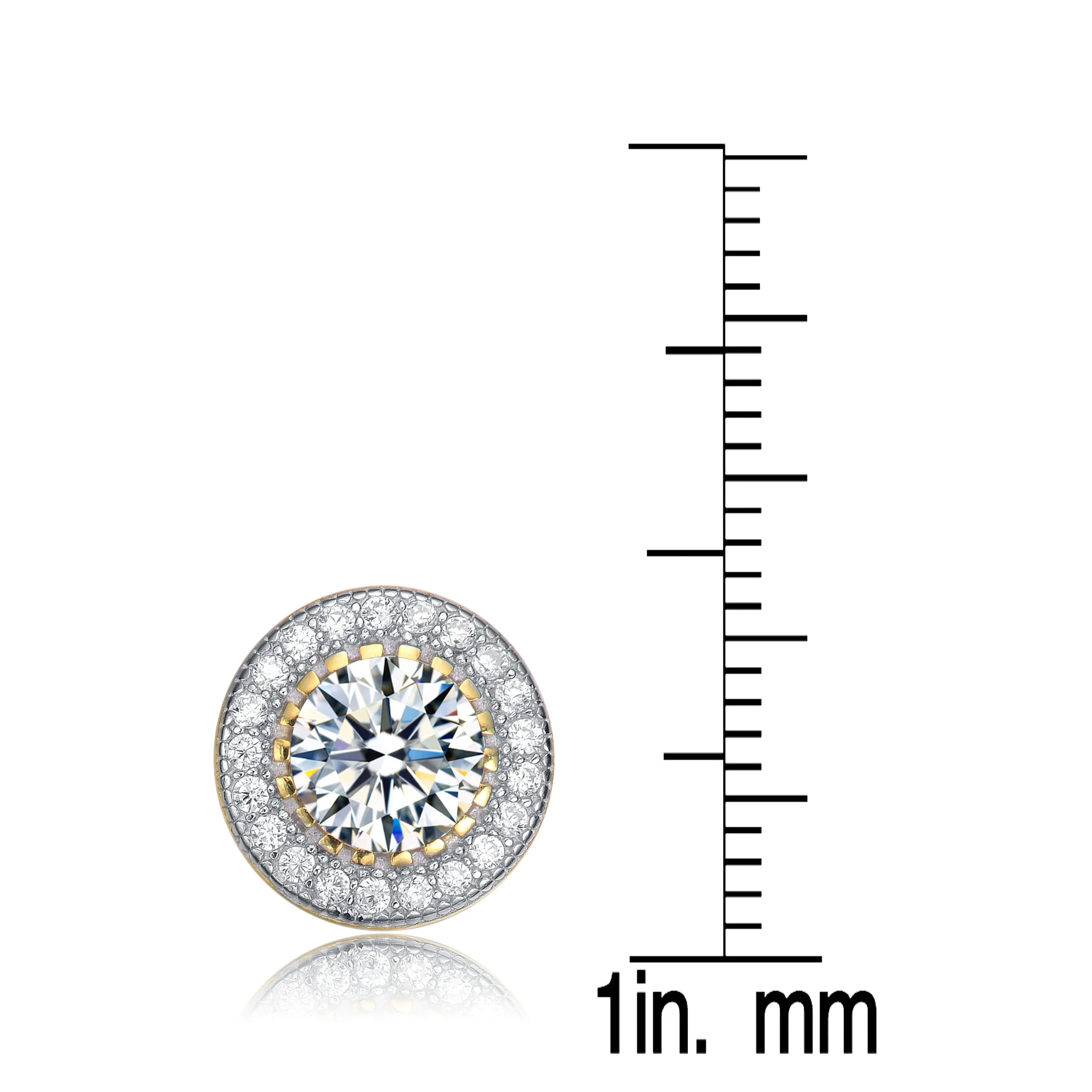 La Roche Zirconia Round Earrings