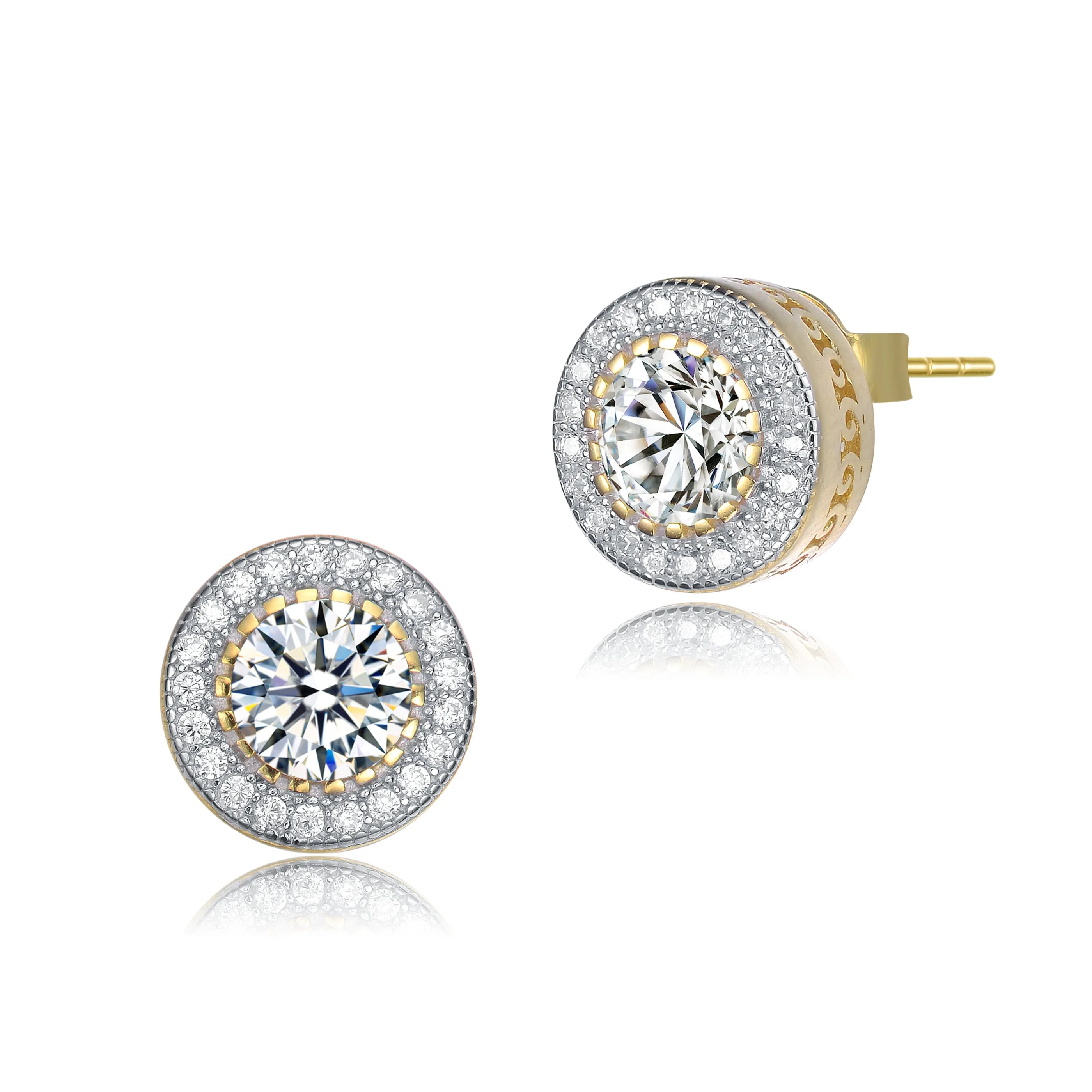 La Roche Zirconia Round Earrings