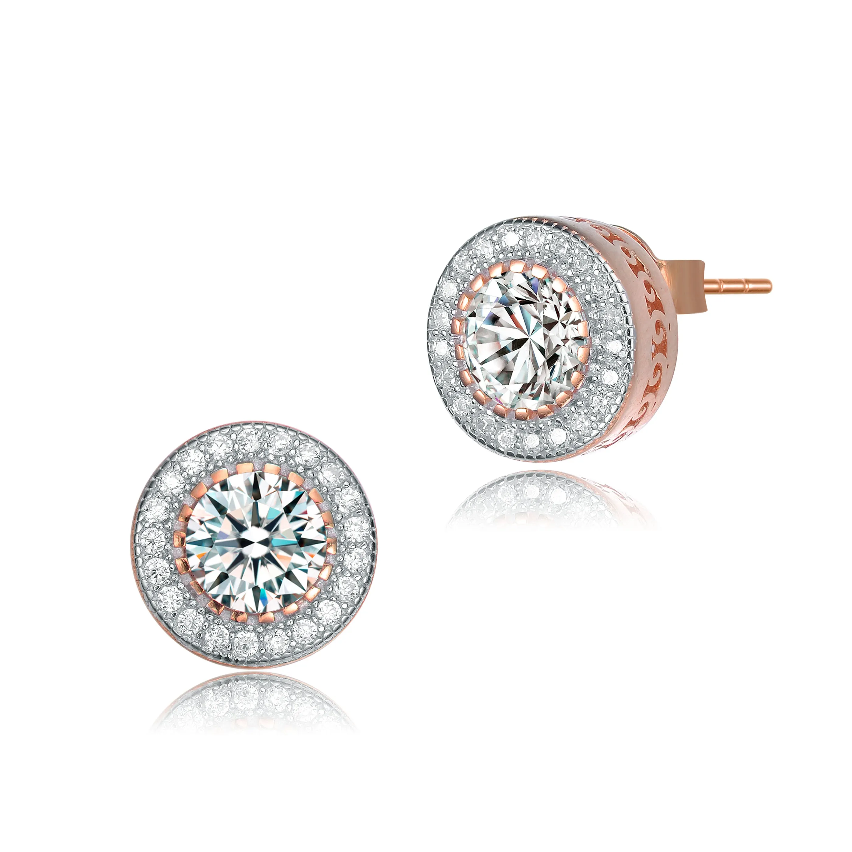 La Roche Zirconia Round Earrings