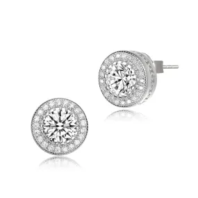 La Roche Zirconia Round Earrings