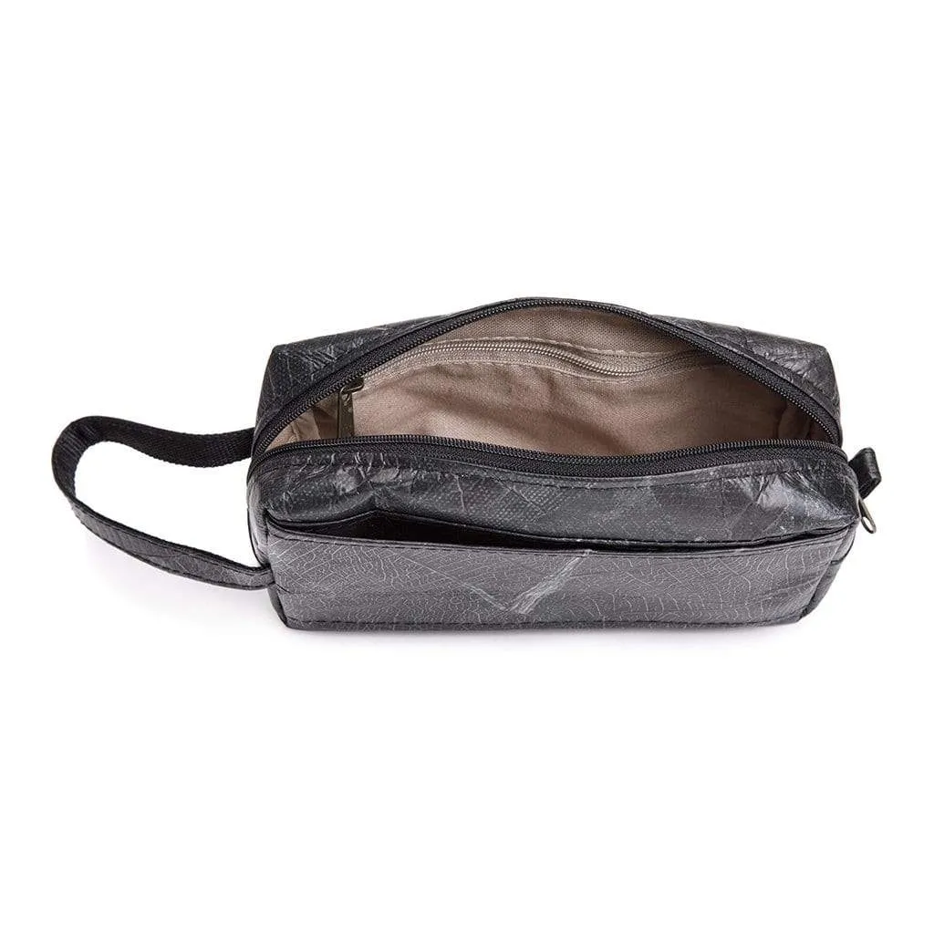 Leaf Leather Travel Kit - Black