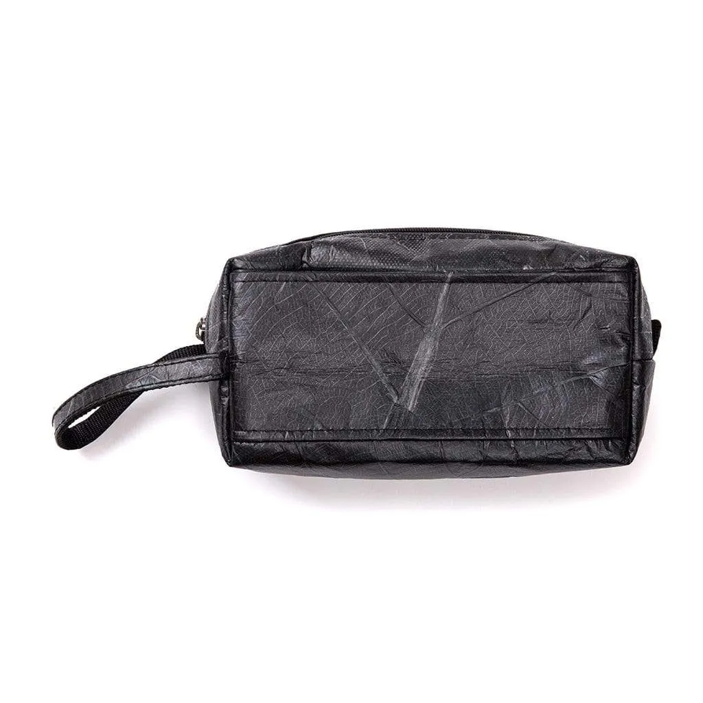 Leaf Leather Travel Kit - Black