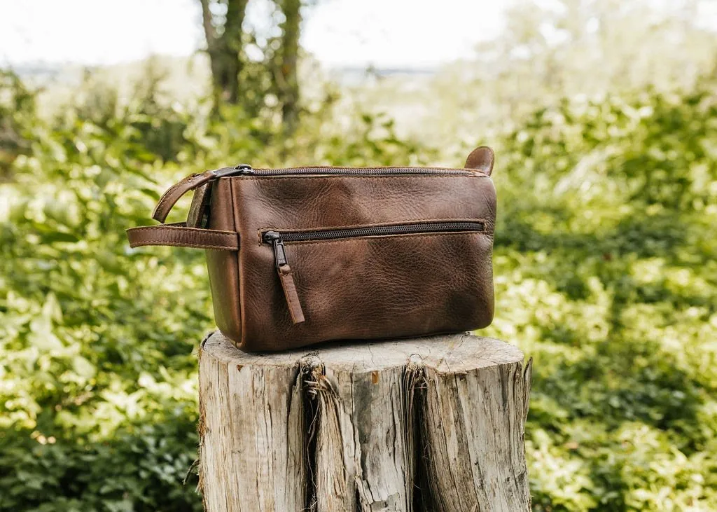 Leather Toiletry Bag