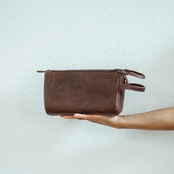 Leather Toiletry Bag