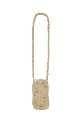 Leura Crochet Phone Bag Oxford Tan