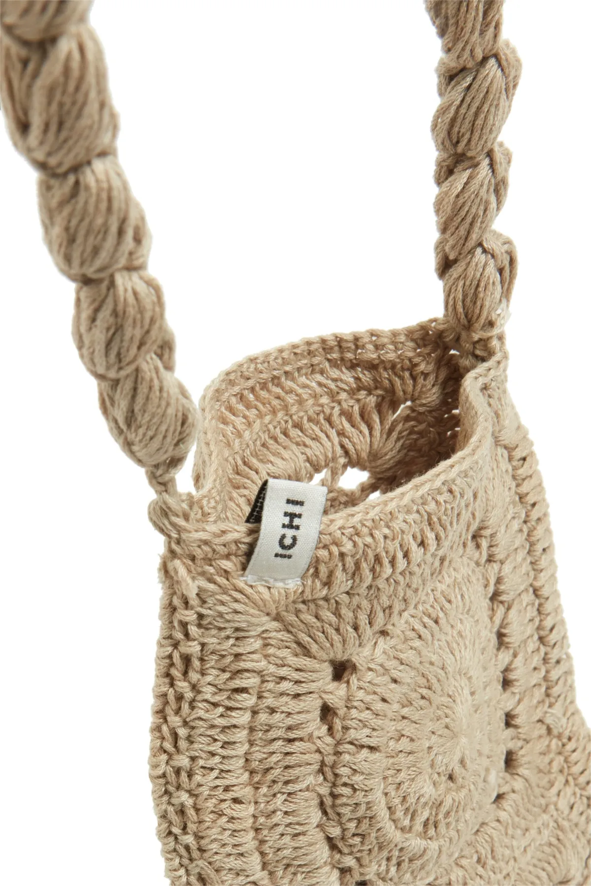 Leura Crochet Phone Bag Oxford Tan