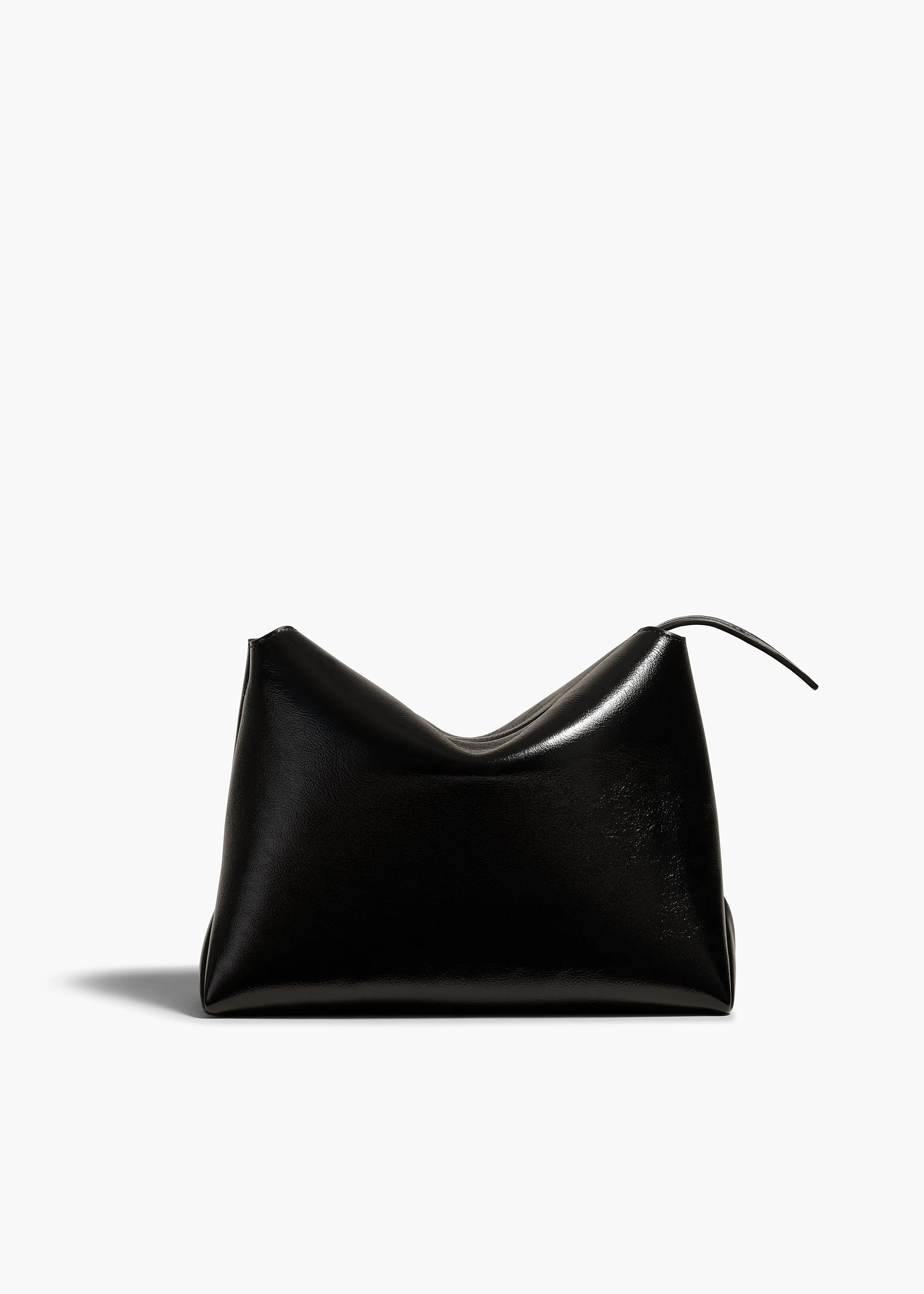 Lina Crossbody Bag in Black Crackle Patent Leather