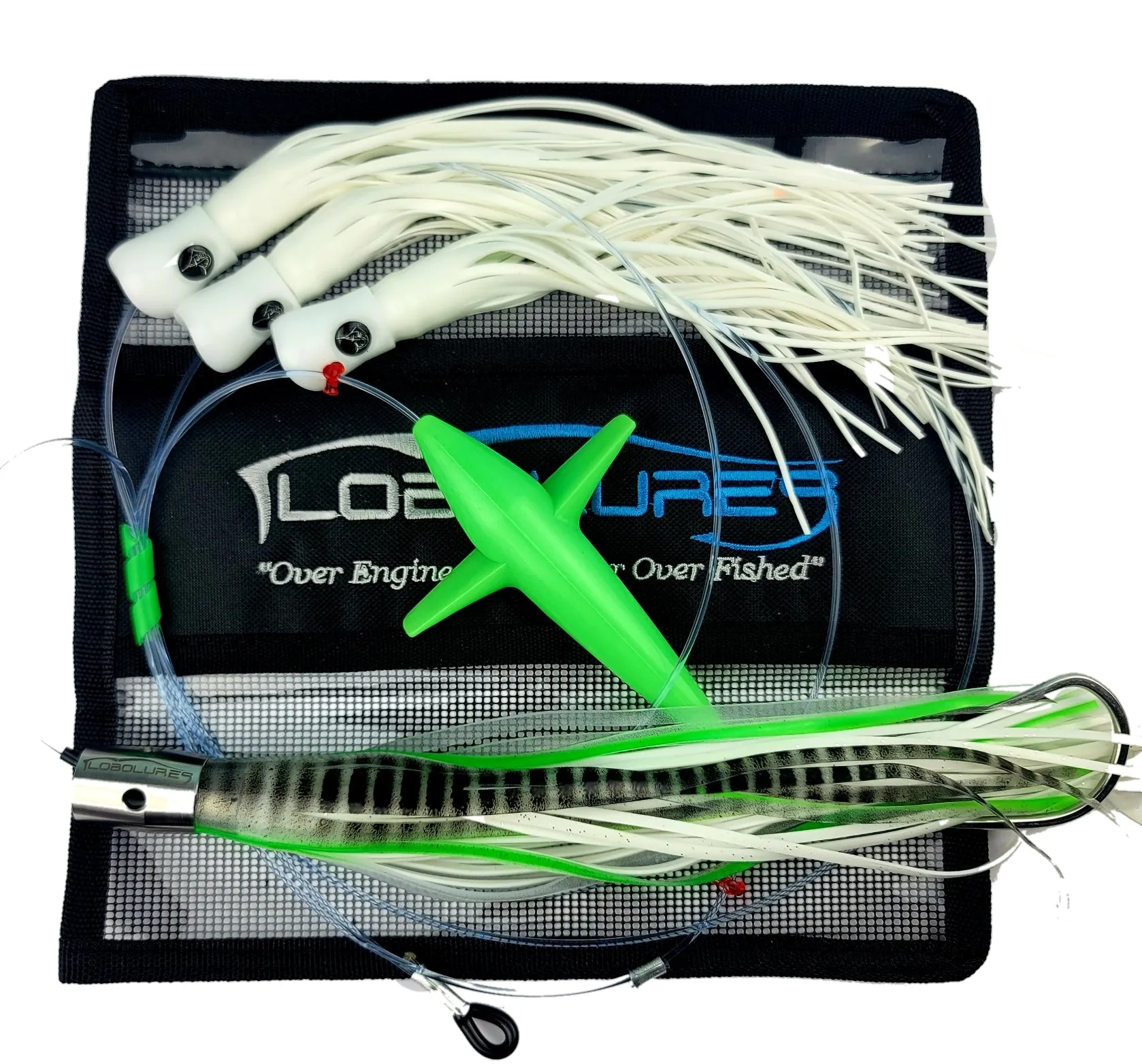 Lobo Lures #221 Tuna Magic Skipjack Hybrid UV 12" Jet Head Daisy Chain