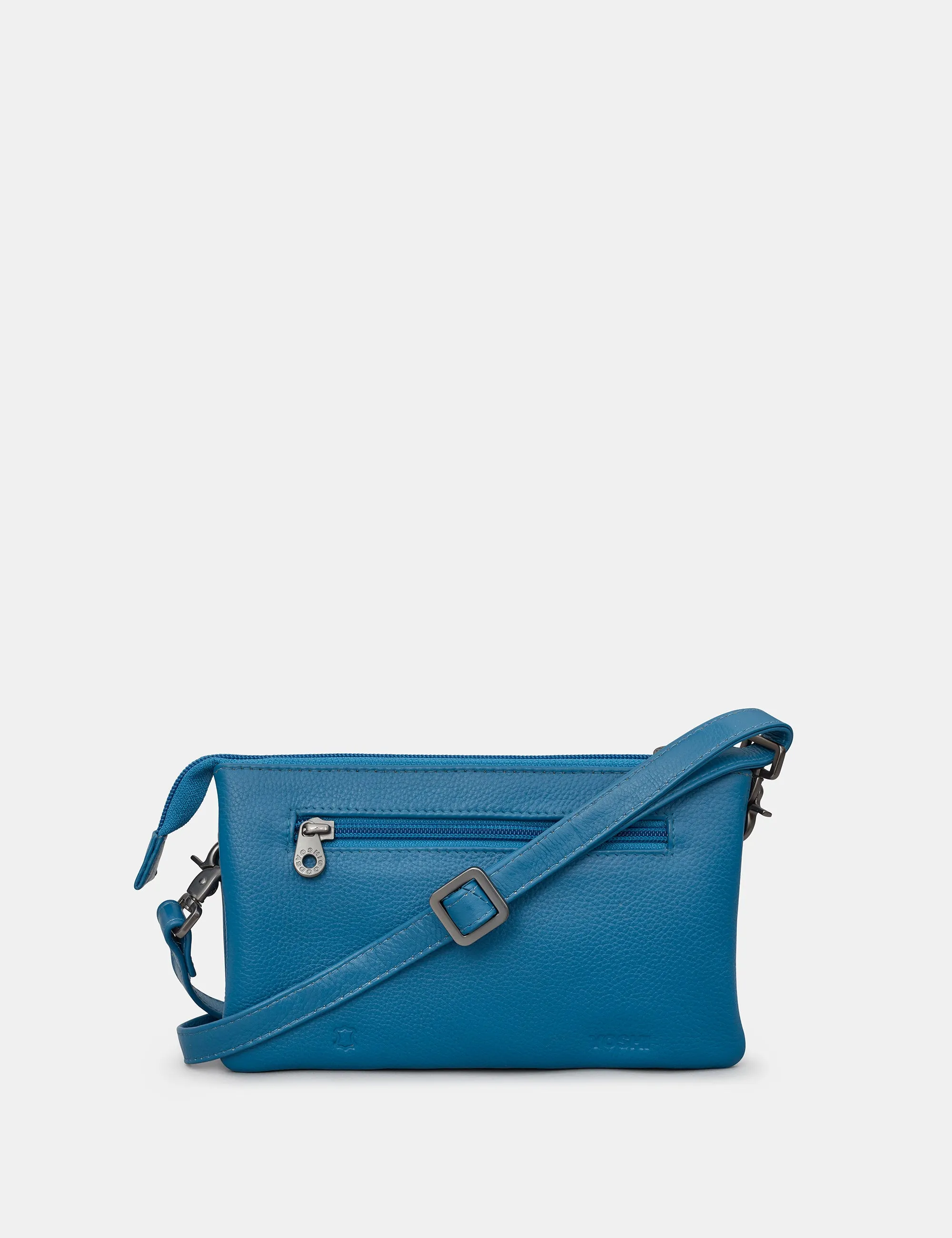 Logan Petrol Blue Leather Mulitway Cross Body Bag