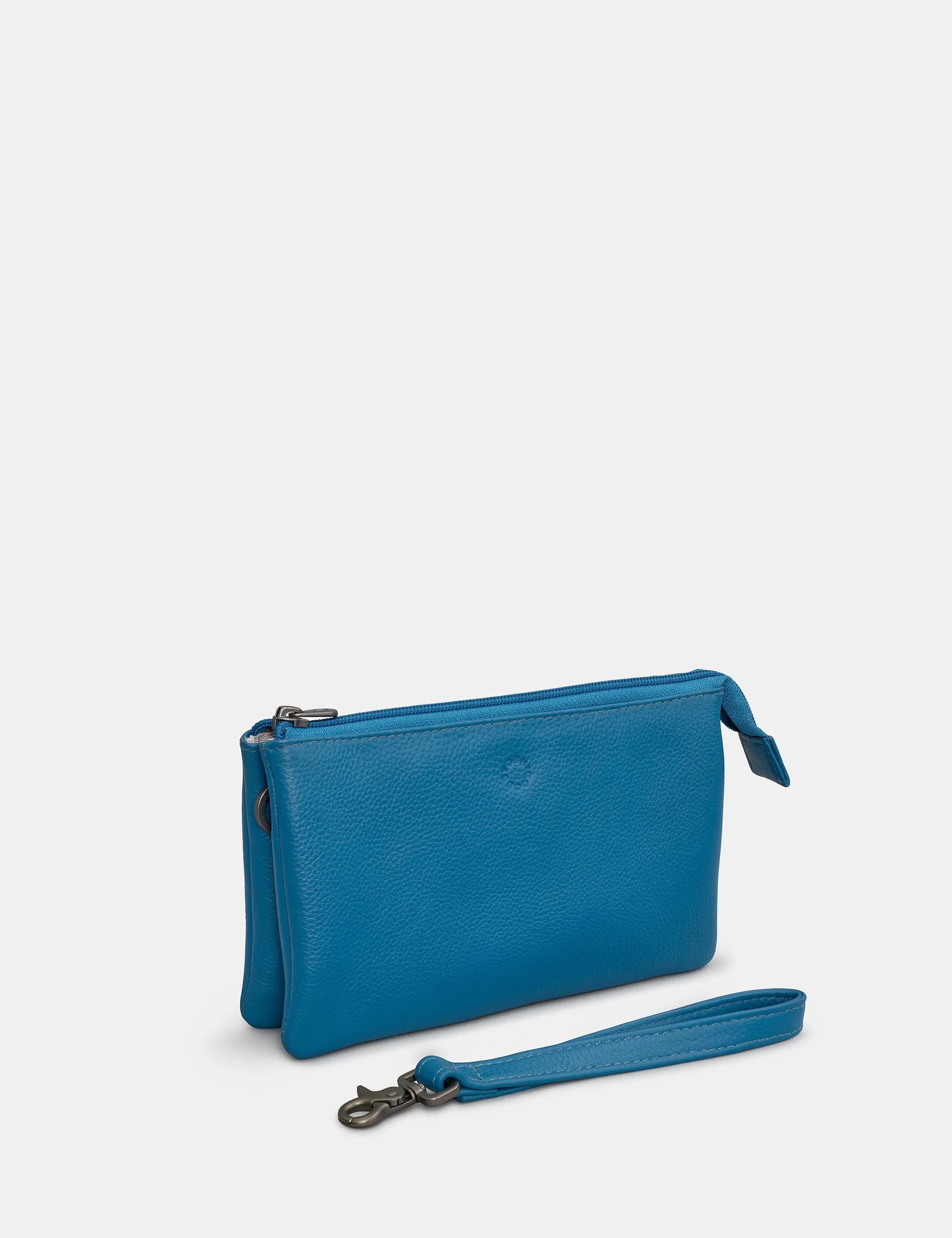 Logan Petrol Blue Leather Mulitway Cross Body Bag